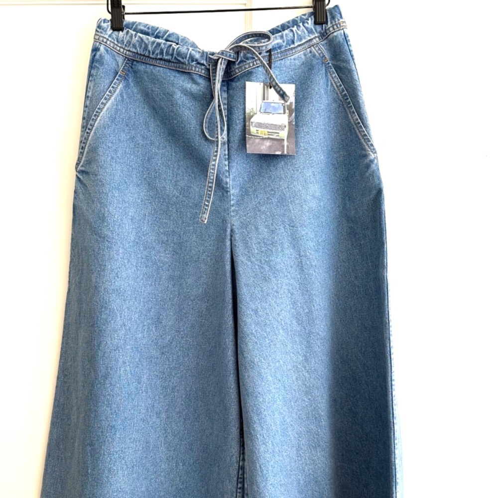 Cristaseya wide denim pants